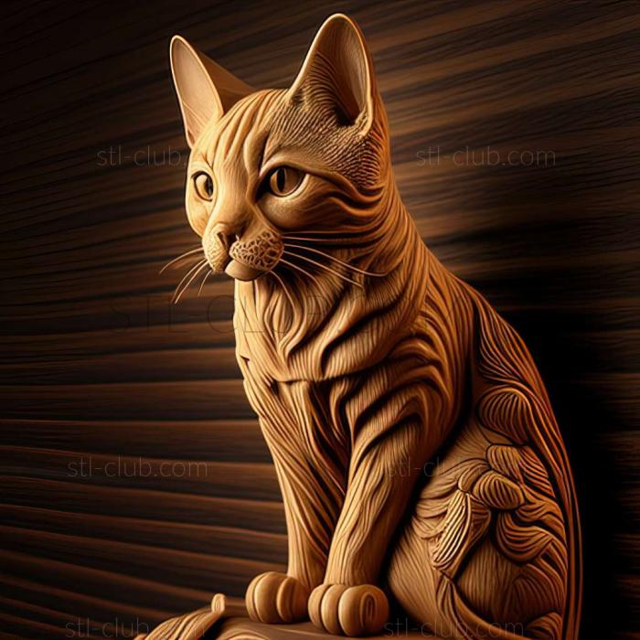 3D model Brazilian Shorthair cat (STL)